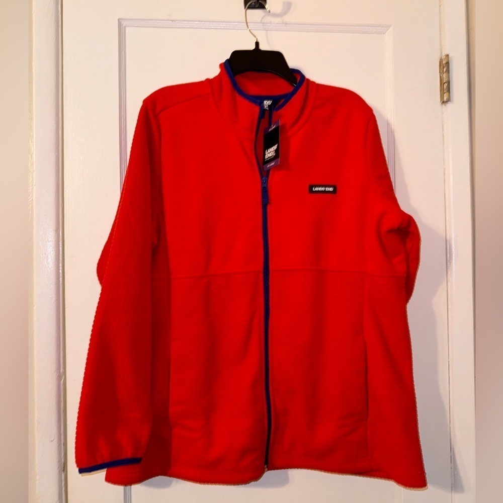 Lands End Jacket Red Orange XXL